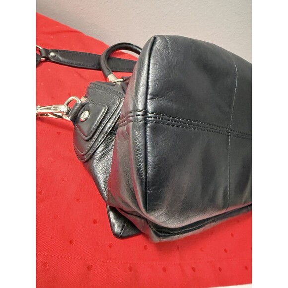 Coach KRISTIN Leather Satchel Handbag Double Strap & Zipper D1093-14782 Dust Bag - Picture 6 of 16